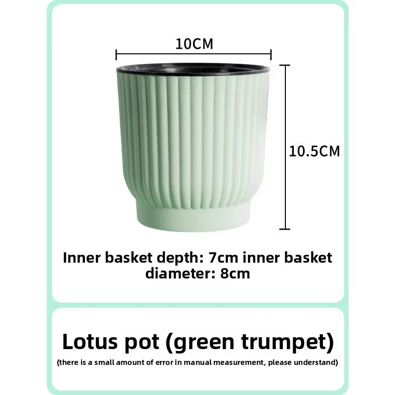 Self-Watering Resin Succulent Planter Pot