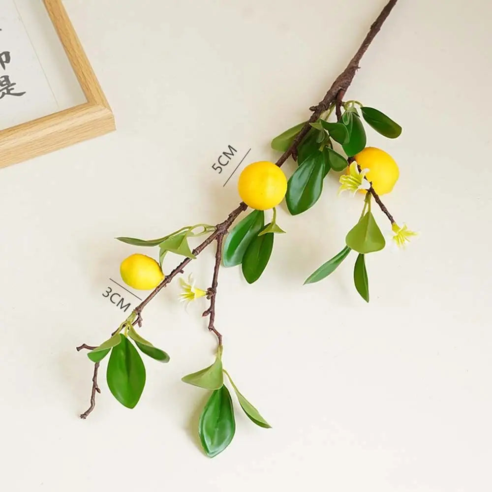 Artificial Lemon Branch European Style Decor