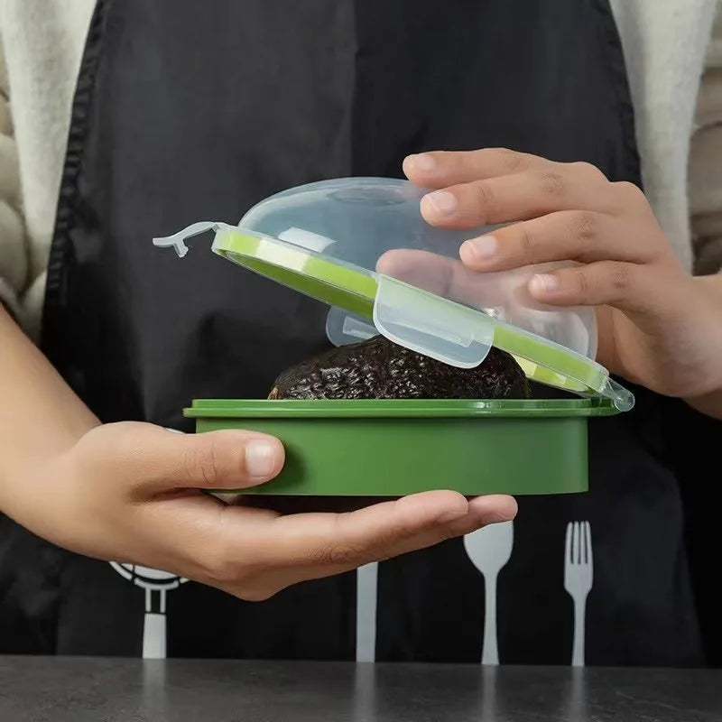Avocado Preservation Box with Silicone Sealing Ring – Modern Style, Food Storage