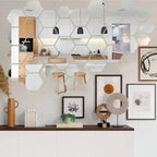 Elegant Hexagon Acrylic Mirror Wall Stickers for Stylish Home Decor