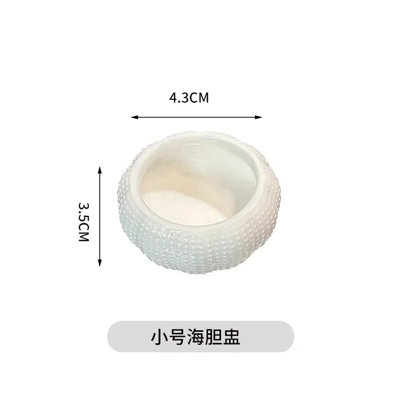 ZIZI FISH Round Ceramic Plate – Durable Solid Tableware for Home & Kitchen
