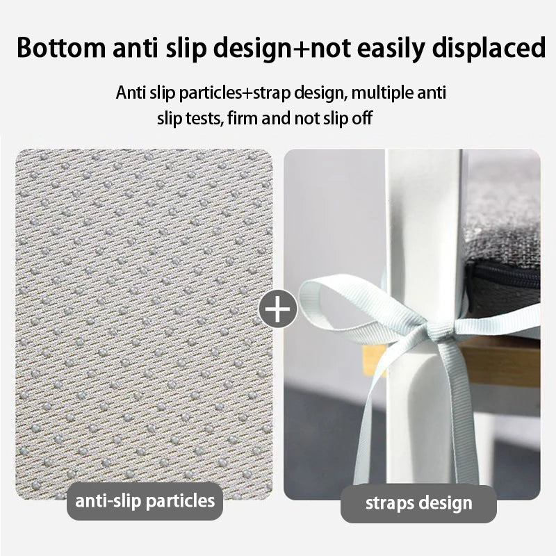Memory Foam Seat Cushion Knit Cover Polyester Cotton 40x40/45x45 cm