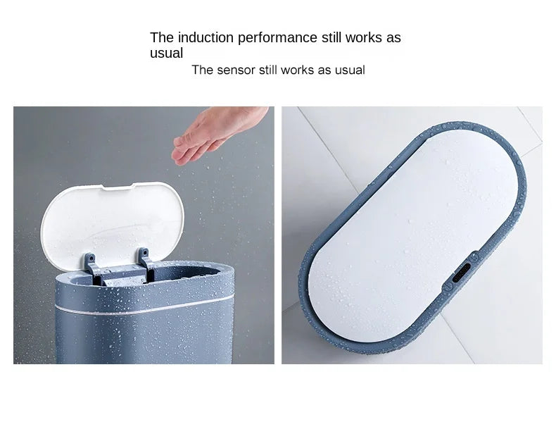7L Smart Sensor Trash Can Automatic Touchless Household Kitchen & Bathroom Waterproof Bin