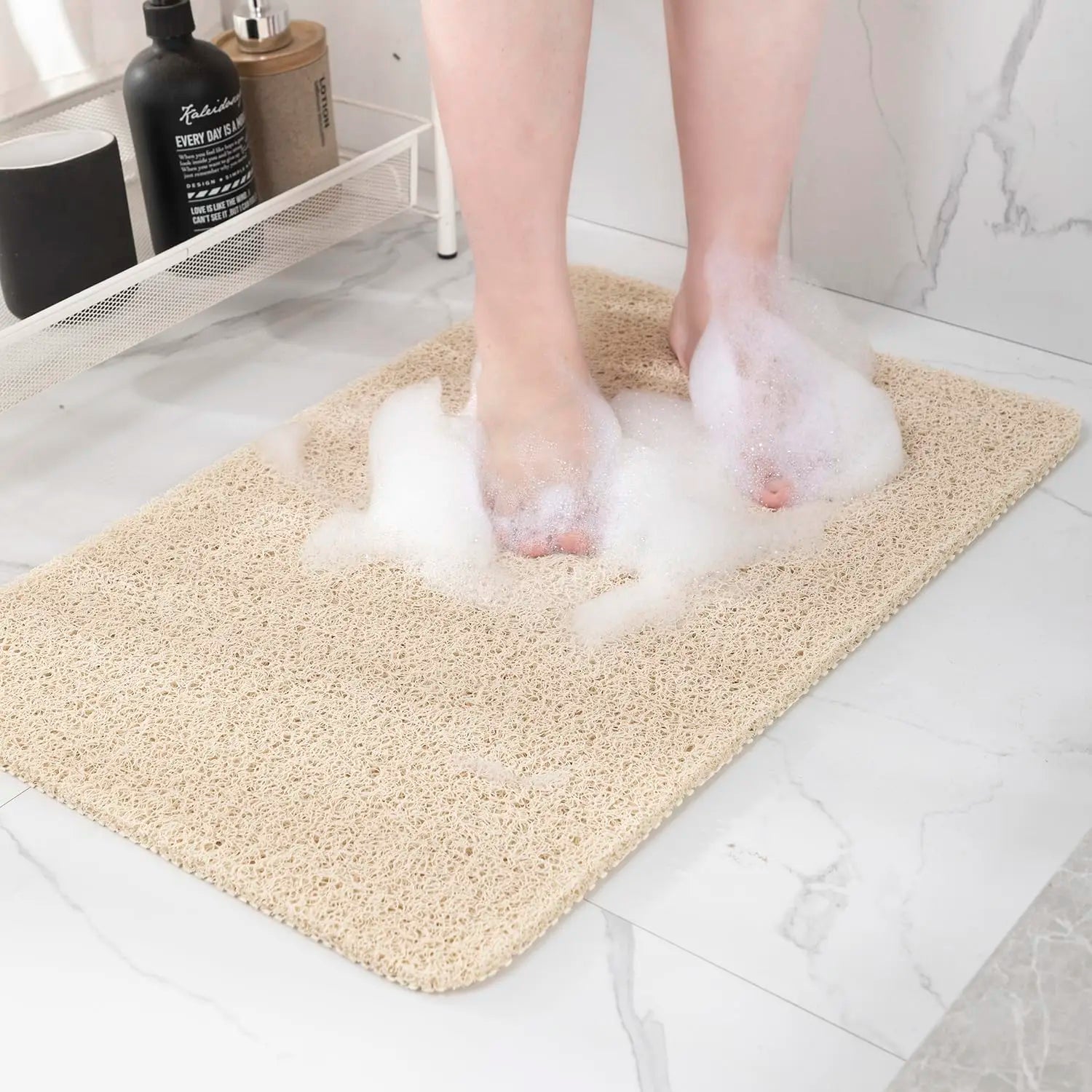 50x80cm Non-Slip Shower Mat – Drainable & Washable Bath Mat