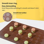 Fodeliake Silicone Macaron Mold – Non-Stick Baking Mat