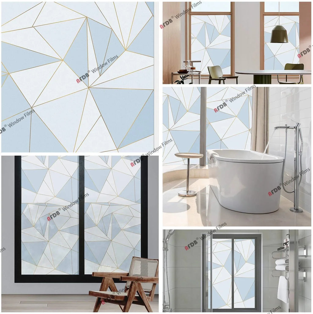 3D Matte Privacy Window Film Frosted Static Cling Glass Cover