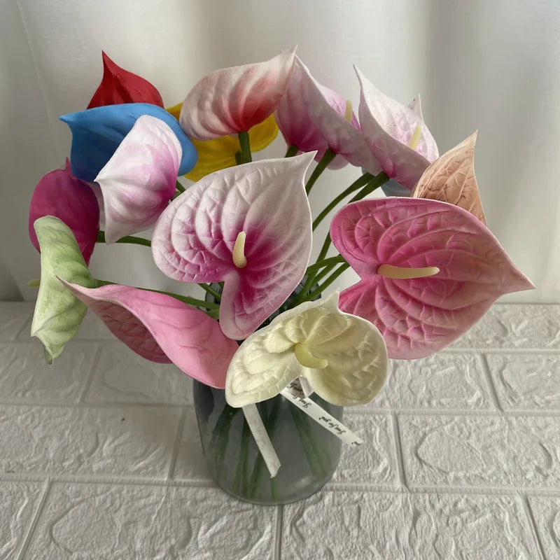 3D Printing Anthurium Artificial Flower – Wedding & Home Decor, 33cm Faux Palm