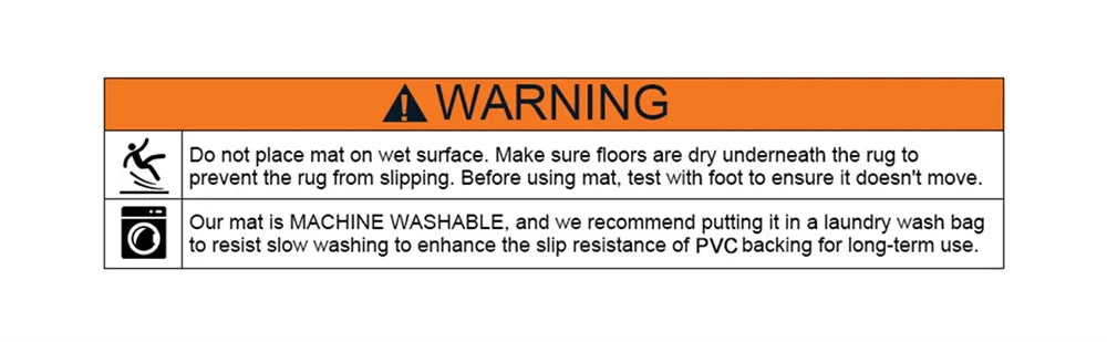 Indoor Non-Slip Entrance Door Mat Absorbent Low-Profile Welcome Rug Front Door Carpet
