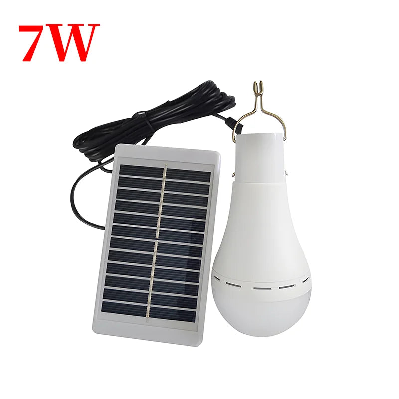 Solar USB Rechargeable LED Camping Light Dimmable Emergency