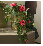 66cm Artificial Silk Rose Vine Indoor Wedding & Party Decor