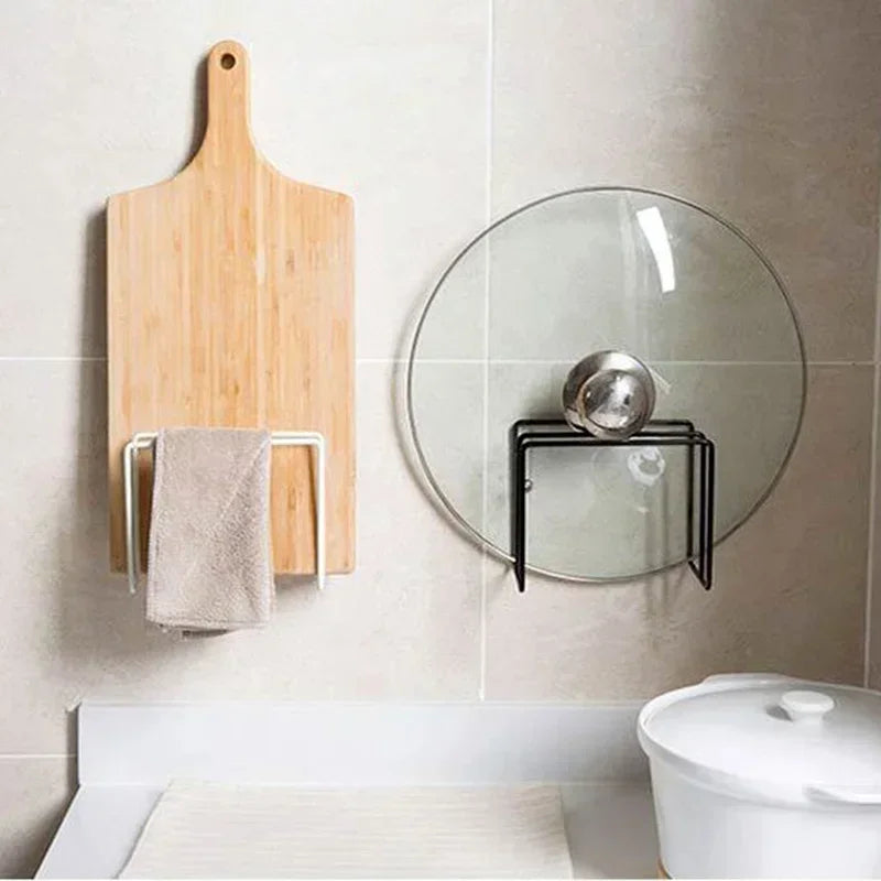 Aluminium & Iron Pot Lid Holder – Waterproof Kitchen Organizer