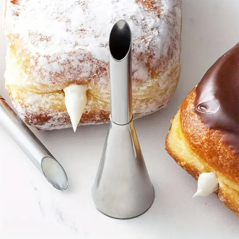 Choux Pastry Piping Nozzle – Stainless Steel Cream Puff & Éclair Tool