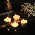 50-Pack Unscented White Tealight Candles – Smokeless & Multi-Purpose