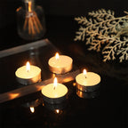 50-Pack Unscented White Tealight Candles – Smokeless & Multi-Purpose