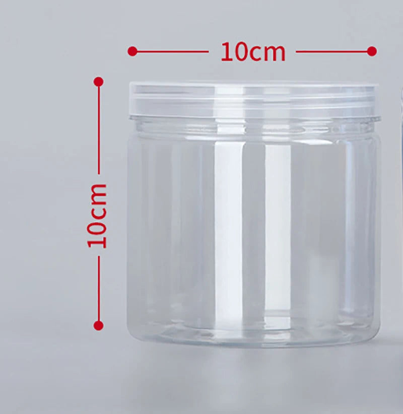 Modern Transparent Food Storage Bottle – Airtight PET/PE Kitchen Storage Jar