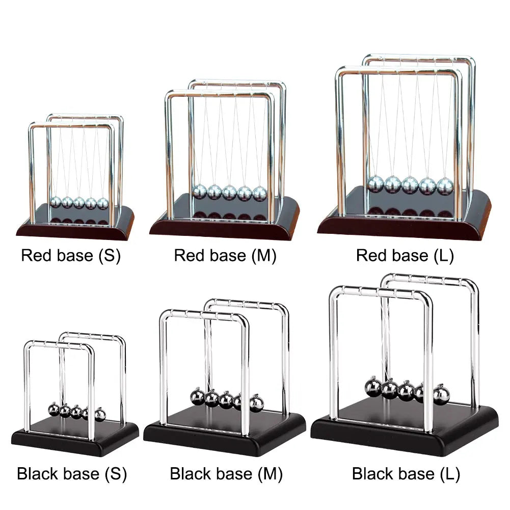 Newton Cradle Balance Steel Balls Physics Pendulum Desk Toy Stress Relief