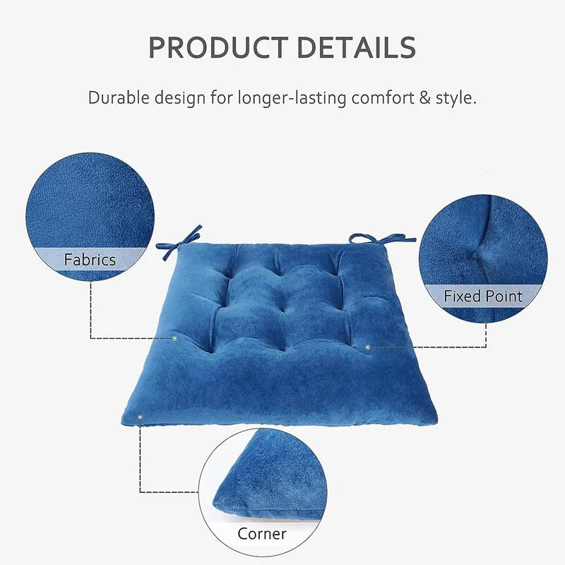 Square Anti-Decubitus Seat Cushion – Handmade Cotton Chair Pad