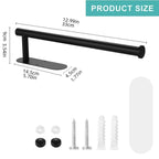 Adhesive Stainless Steel Toilet Paper Holder Wall-Mount Tissue Rack Bathroom Accessories