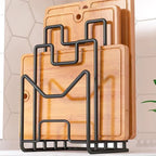 Aluminium & Iron Pot Lid Holder – Waterproof Kitchen Organizer