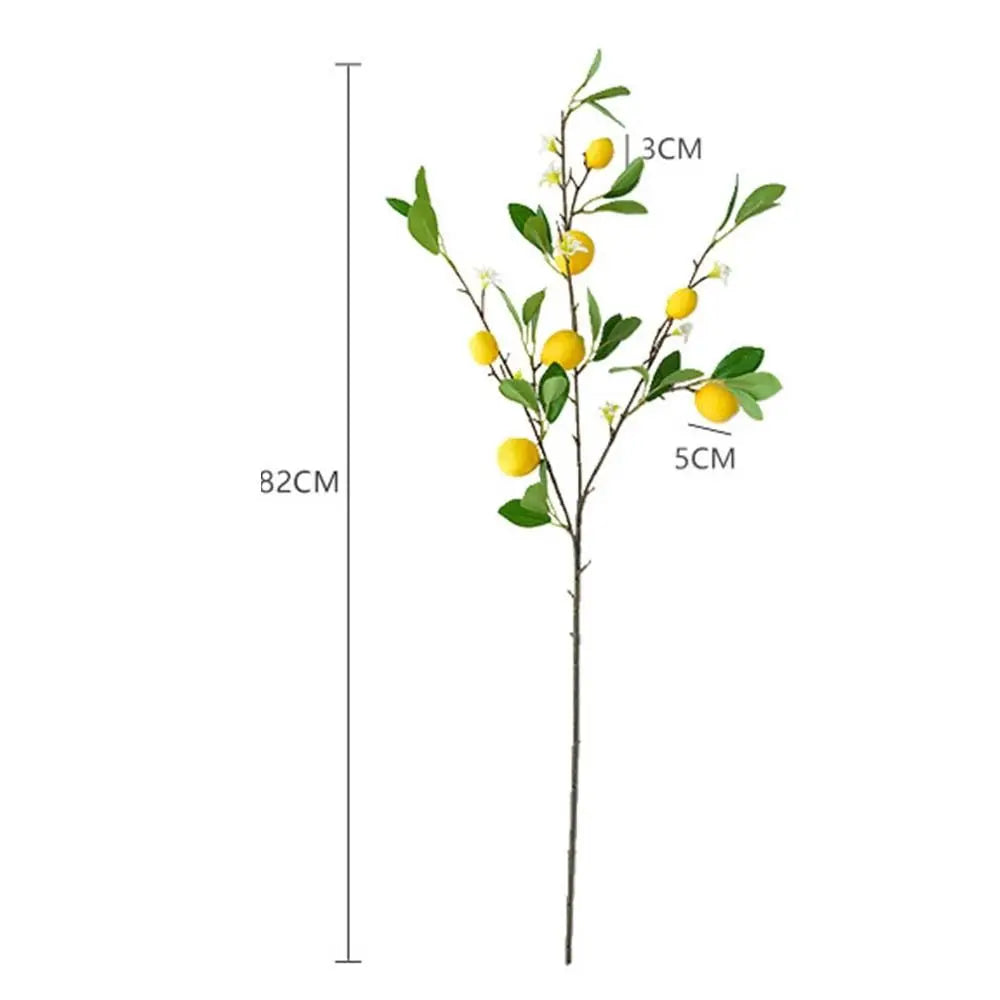 Artificial Lemon Branch European Style Decor