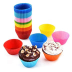 Silicone Muffin Cake Molds – Reusable, Non-Stick Baking Cups
