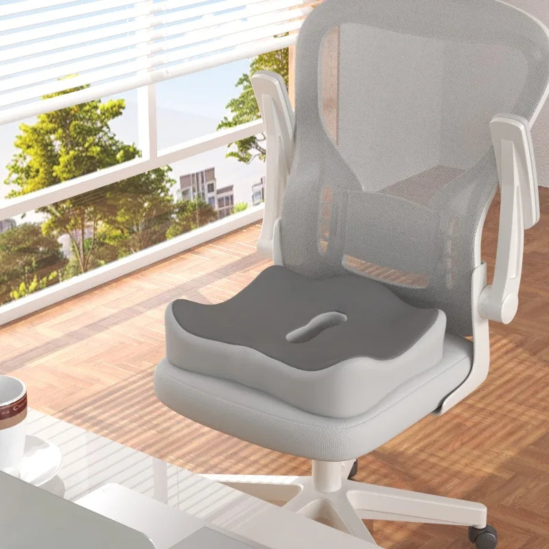 Memory Foam Seat Cushion with Massage & Removable Cover – Anti-Slip