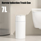 7L Smart Touchless Sensor Trash Can – Compact Waterproof Auto Bin for Bathroom & Kitchen