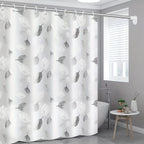 Modern PEVA Waterproof Shower Curtain 100x180cm – Leaf Print