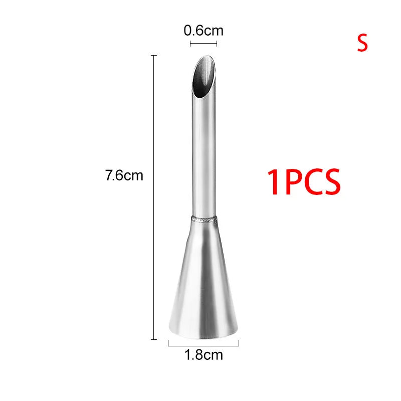 Choux Pastry Piping Nozzle – Stainless Steel Cream Puff & Éclair Tool