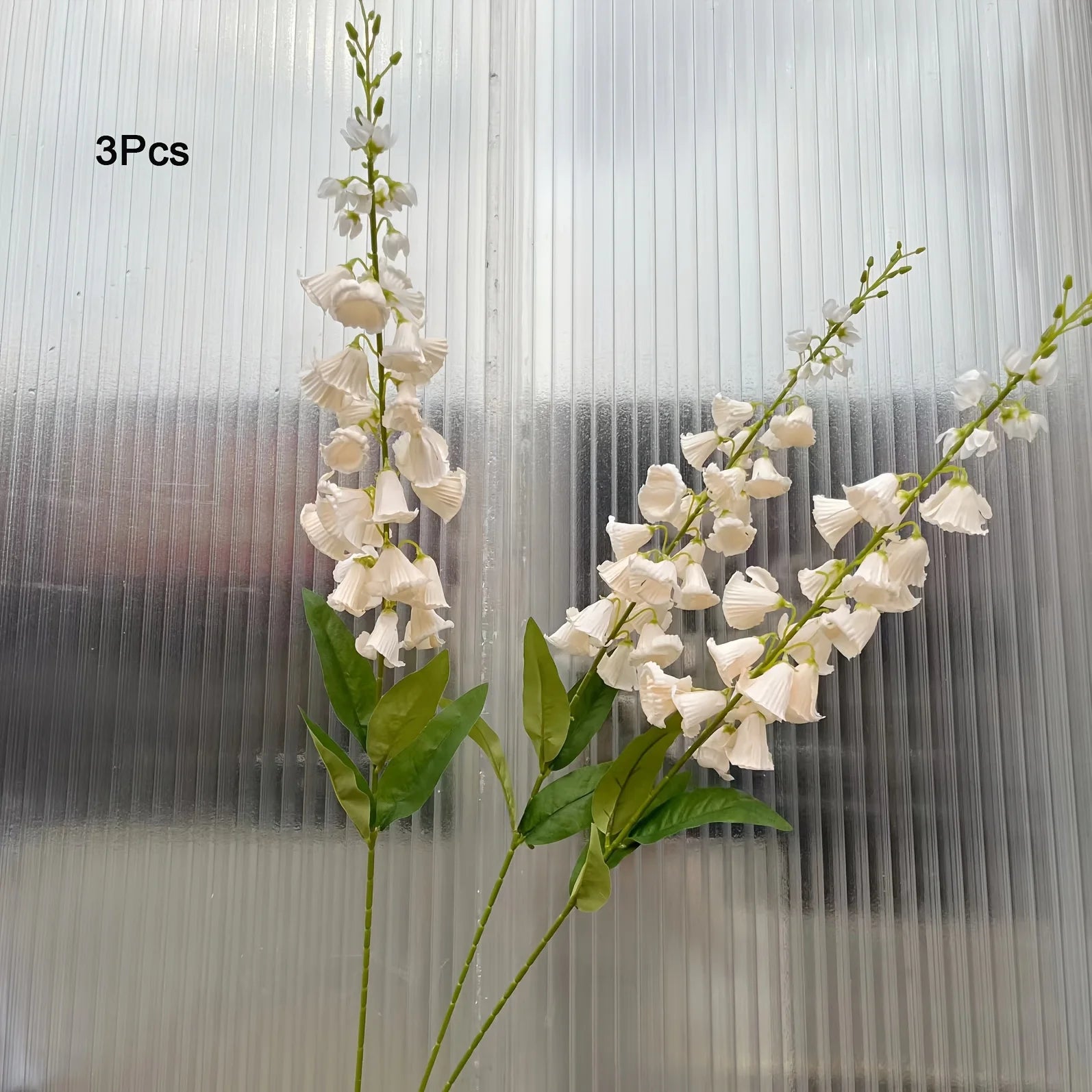 Silk White Lily of the Valley Flower Branch