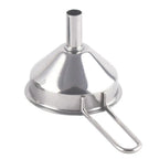 Stainless Steel Mini Funnel – Long Handle Liquid & Powder Pouring Tool