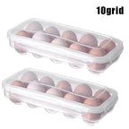 Reusable Plastic Egg Storage Box – Airtight & Stackable