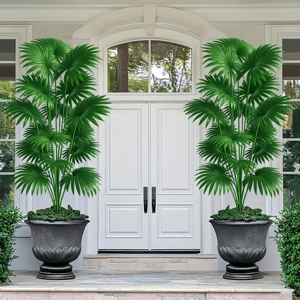 43.3" Artificial Palm Tree Large Tropical Plant Indoor Outdoor
