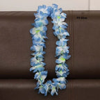 Artificial Hawaiian Flower Necklace Leis Heart-Shaped Garland Decor