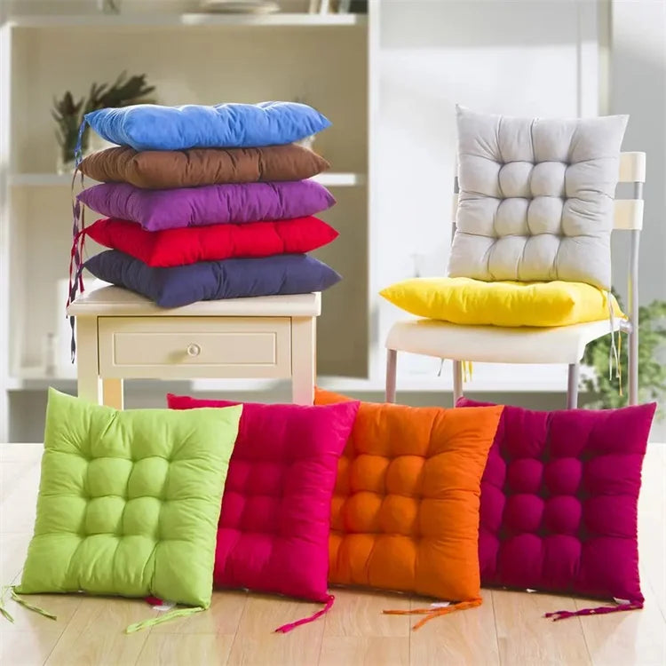 Square Anti-Decubitus Seat Cushion – Handmade Cotton Chair Pad