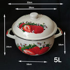 Eco-Friendly Porcelain Enameled Soup & Stock Pot – 26cm