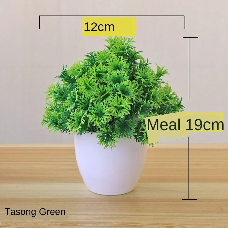 Artificial Bonsai Small Tree  Desktop Potted