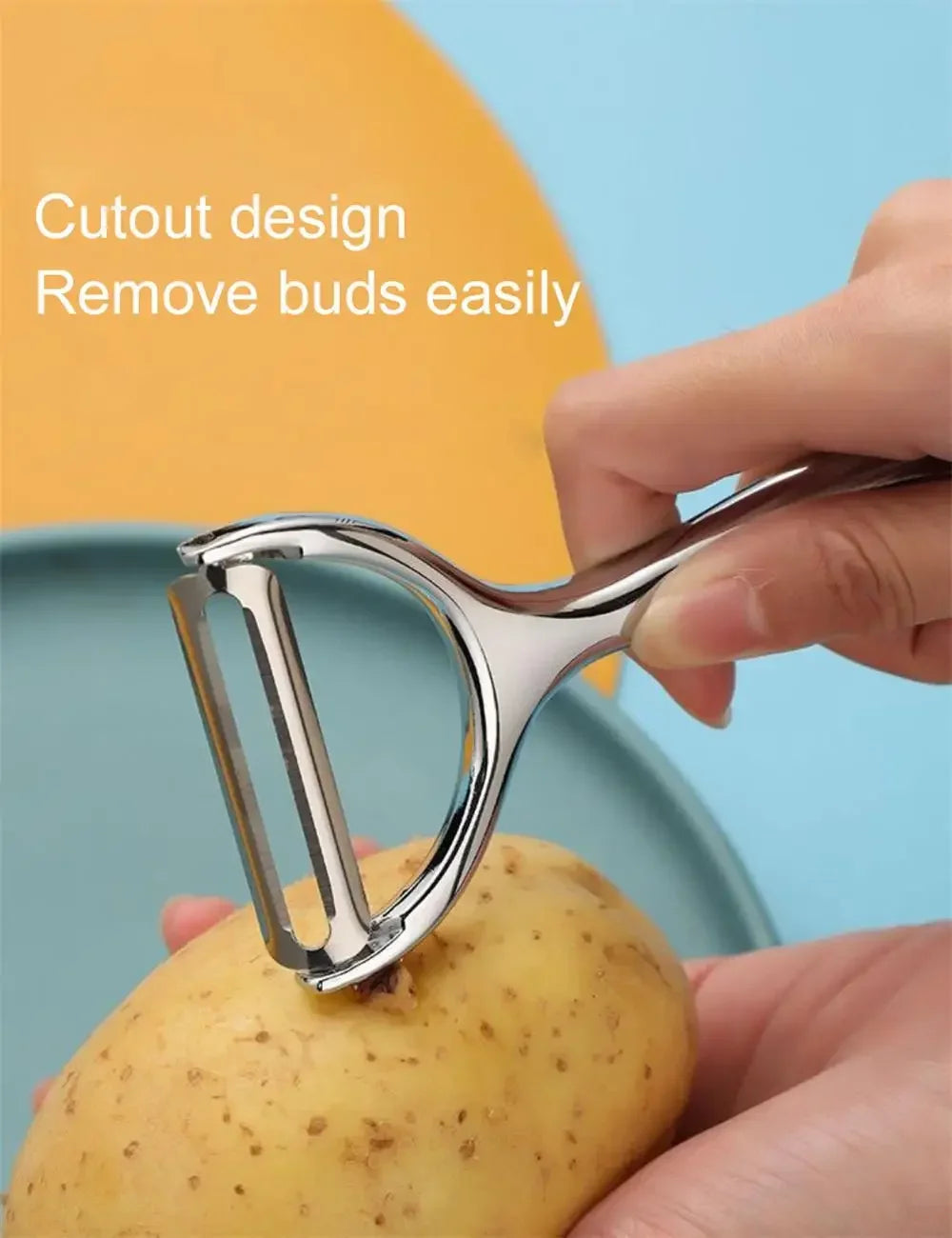 Premium Stainless Steel Vegetable & Fruit Peeler Set – Y-Shaped & I-Shaped, Ergonomic Non-Slip Handle, Eco-Friendly