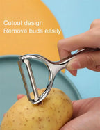 Premium Stainless Steel Vegetable & Fruit Peeler Set – Y-Shaped & I-Shaped, Ergonomic Non-Slip Handle, Eco-Friendly