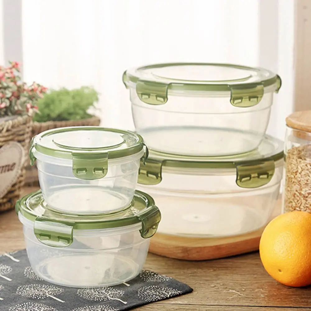 Transparent Plastic Refrigerator Storage Box – Multi-Size 200–1800 ml
