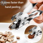 Stainless Steel Nut & Seed Cracker – Melon, Peanut & Watermelon Peeler