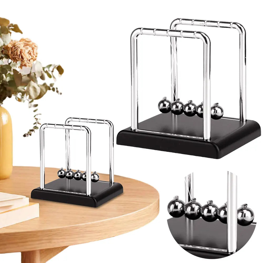 Newton Cradle Balance Steel Balls Physics Pendulum Desk Toy Stress Relief
