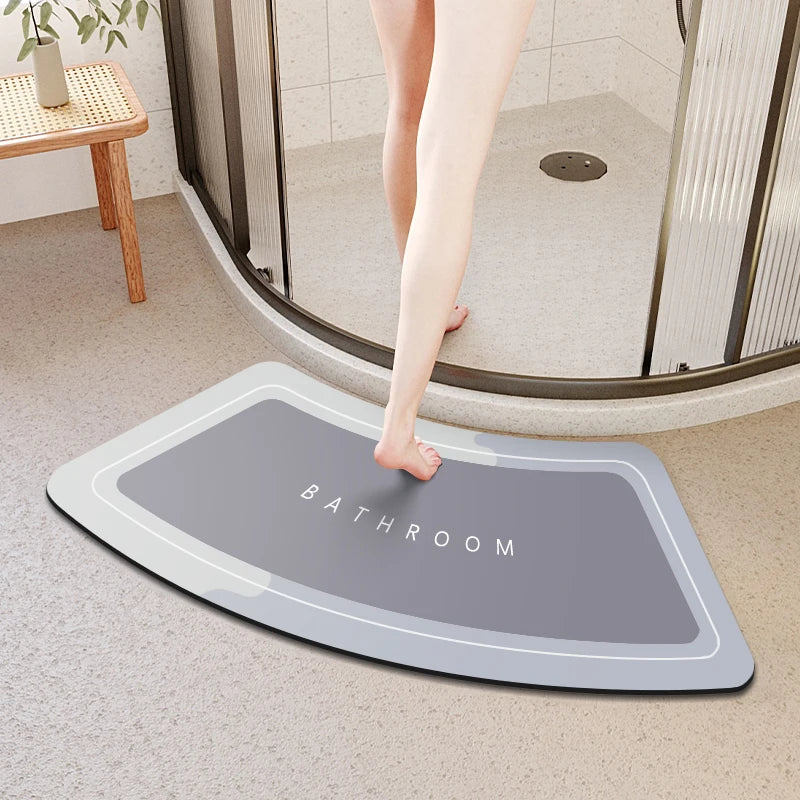 Diatom Mud Bathroom Mat Non-Slip Absorbent Foot Door Mat