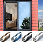 Silver One Way Mirror Window Film Heat Insulation Glass Tint