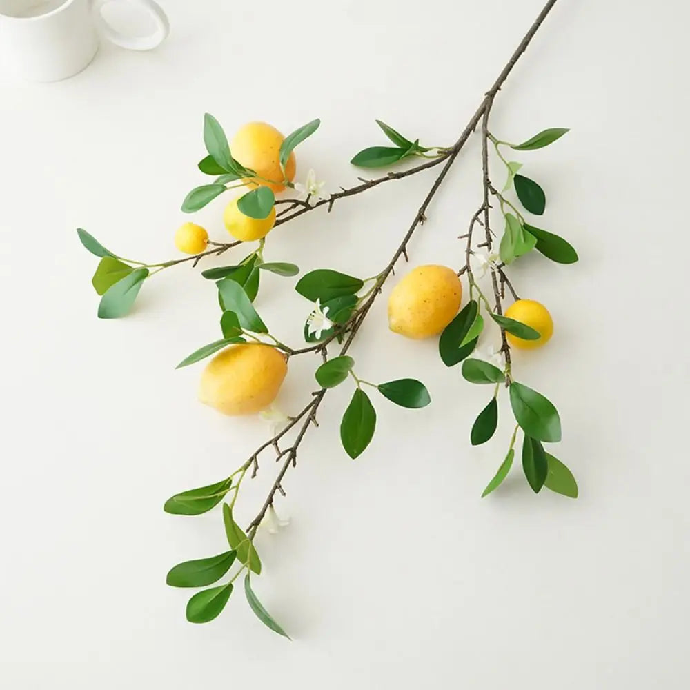 Artificial Lemon Branch European Style Decor