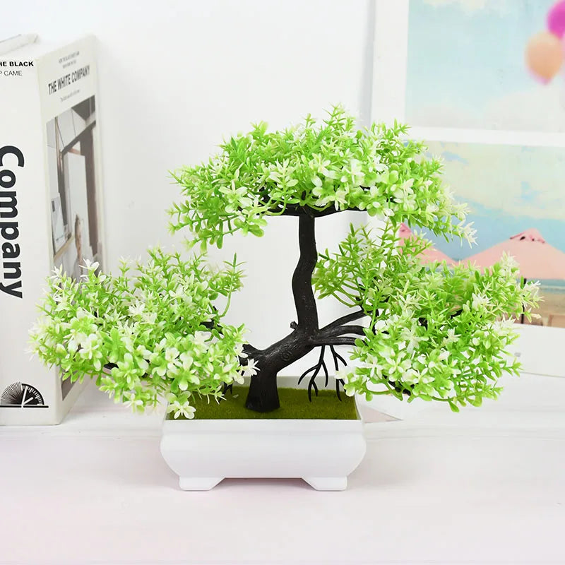 Artificial Bonsai Small Tree – Desktop Potted Decor