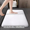 Absorbent Coral Velvet Bathroom Mat – Non-Slip Anti-Skid Floor Mat for Bathroom & Home