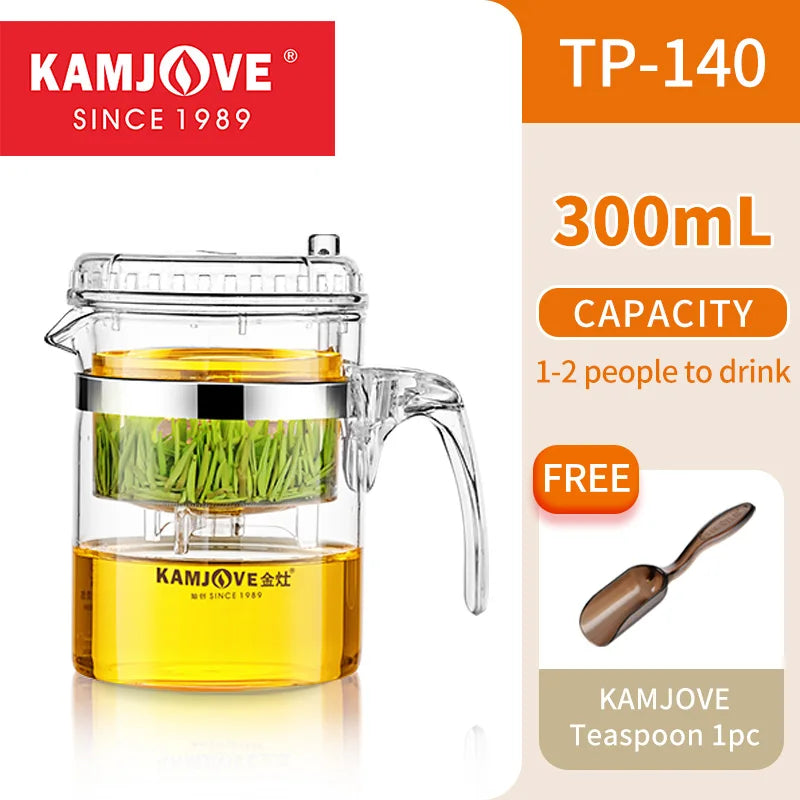 1.0L Transparent Heat-Resistant Glass Pot – Manual Blow Molded