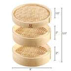 Eco-Friendly Bamboo Steamer – Durable & Multi-Purpose Kitchen Tool