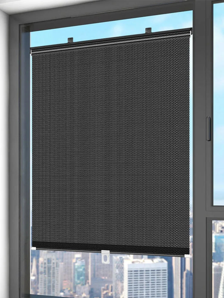 Universal Nail-Free Roller Blinds Blackout Curtains for Home & Office